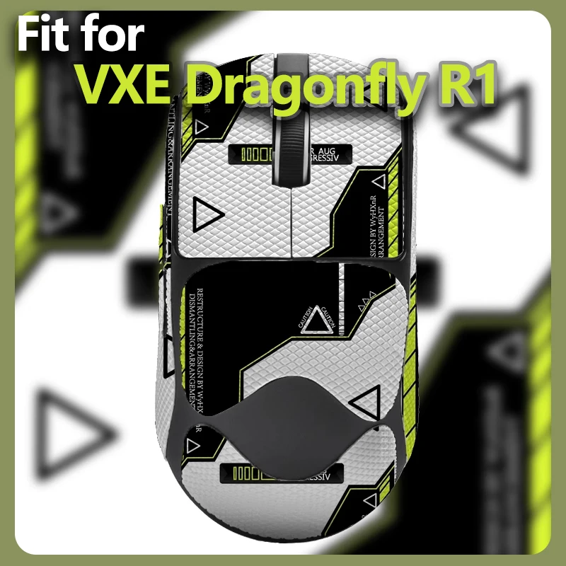 Mouse Grip Tape for Dragonfly R1/ Pro Max - Full Cover Sticker with Side Protection - Non-Slip Sweatproof for Gaming & e-sport