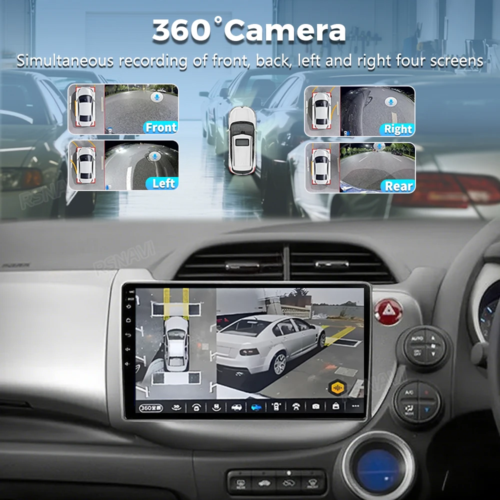 Android 16 Carplay Auto WIFI+4G Car Radio Multimedia Player For HONDA FIT JAZZ 2007-2013 RHD Autoradio GPS Stereo 2din Head Unit - view 3