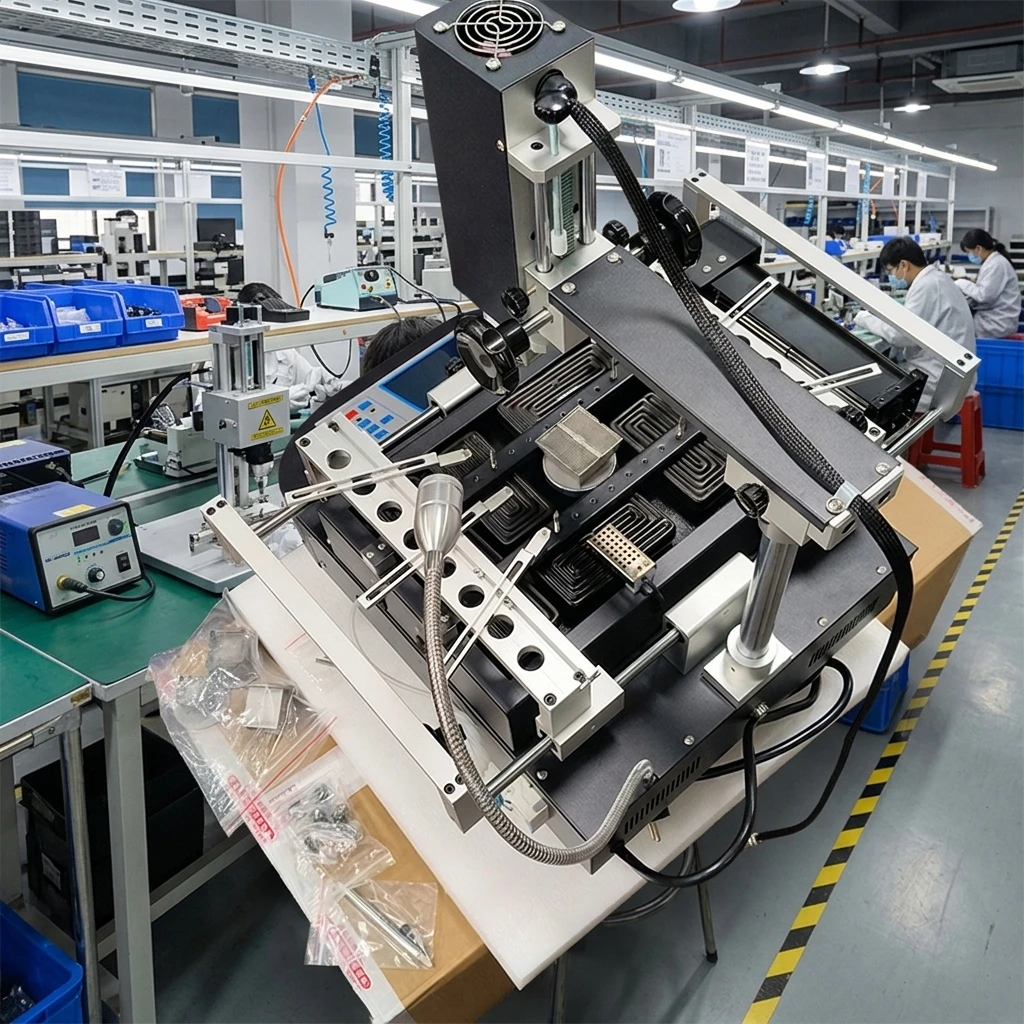 US Local Shipping LY BGA Solder Equipment BGA Rework Station Touch Screen Display Intelligent Control System HT-R490-110V