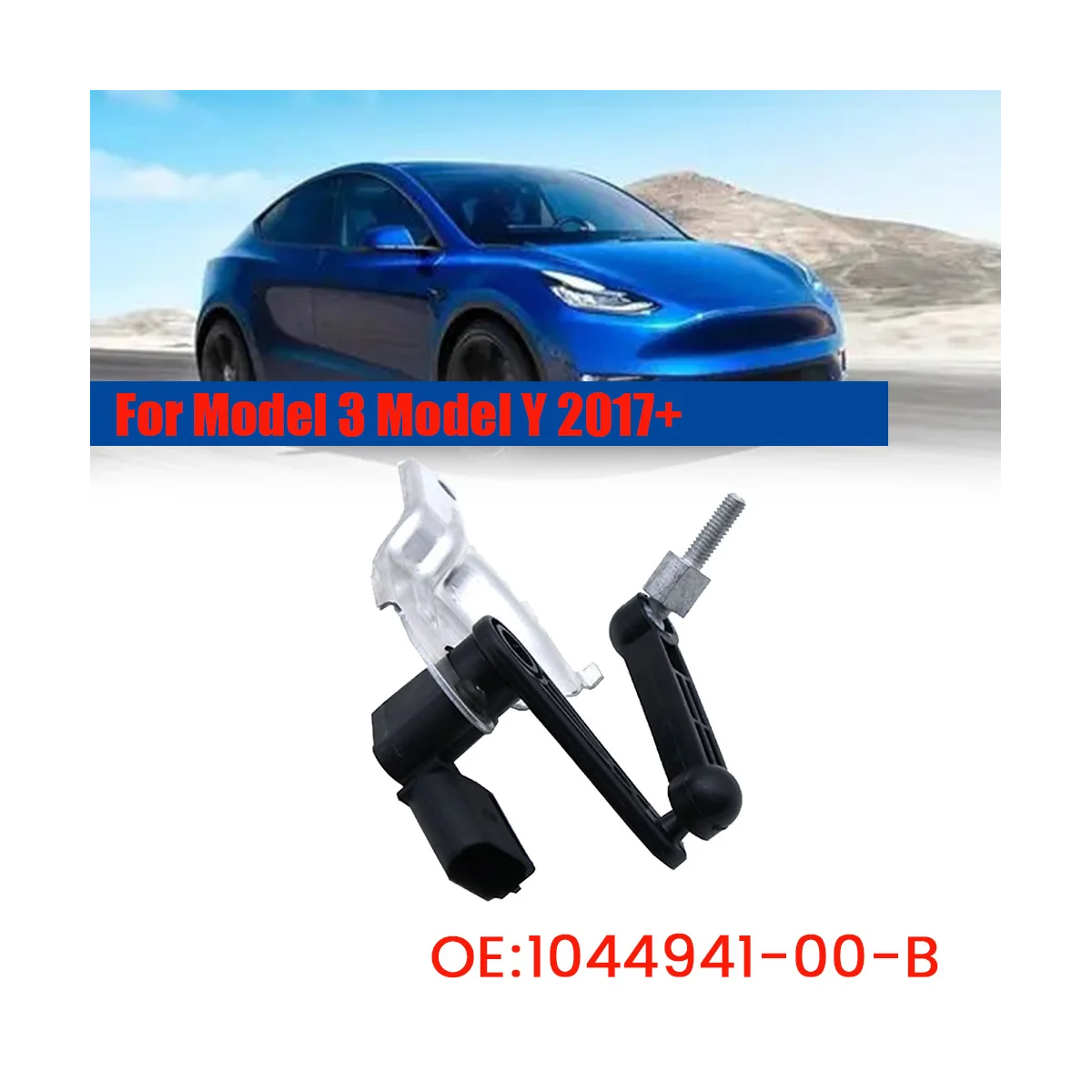 1044941-00-C Front Left Suspension Height Sensor for Model 3 Y 2017-2021 Body Headlight Level Sensor 104494100B