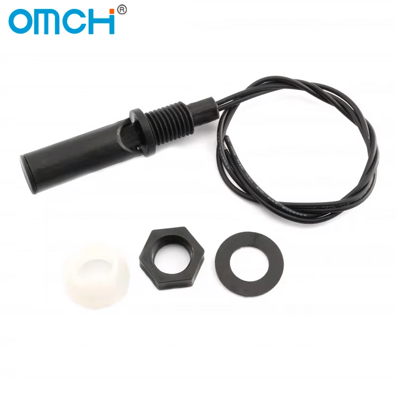 OMCH Side Mounted Automatic Water Level Float Switch Liquid Level Sensor PP Plastic Probe Switch Water Tank Filling Switch