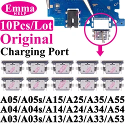 10Pcs Original Charging Port Connector for Samsung A15 A05S A25 A35 A55 A13 A04S A14 A23 A33 A24 A34 A54 A53 USB Charger Pin Plu