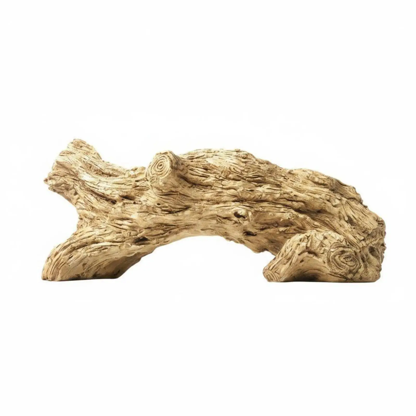 Resin Tree Stump Pot Look Faux Wooden Base Planter Retro Style Driftwood Log Planter for Lovers, Gardeners, Desktop, Patio,