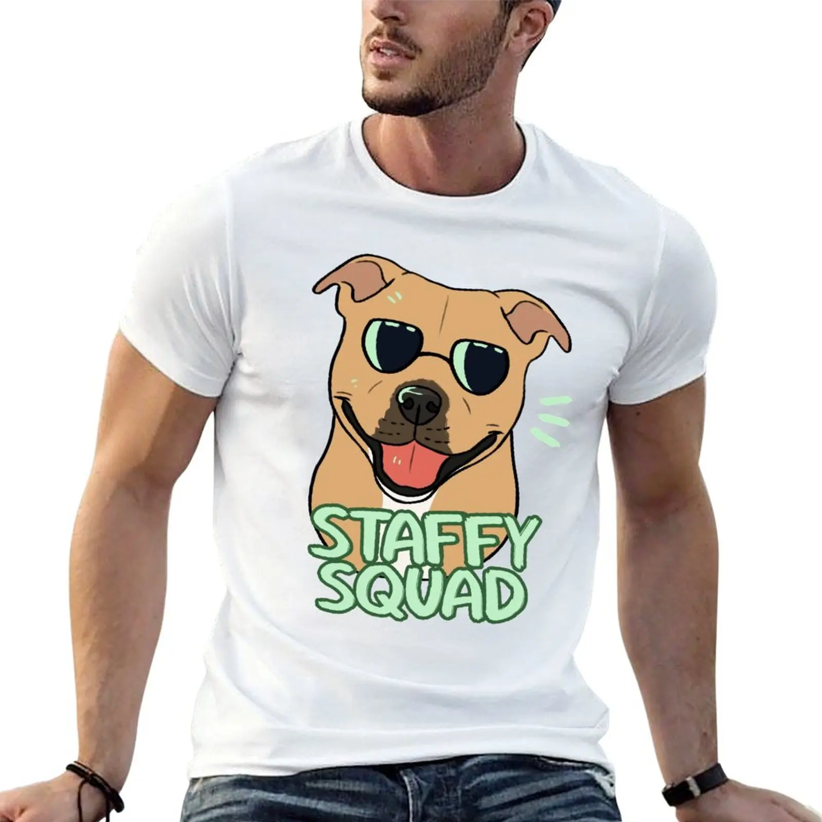 

STAFFY SQUAD (red) T-Shirt t shirts for man graphic tees cotton t shirts man 100% T-Shirt