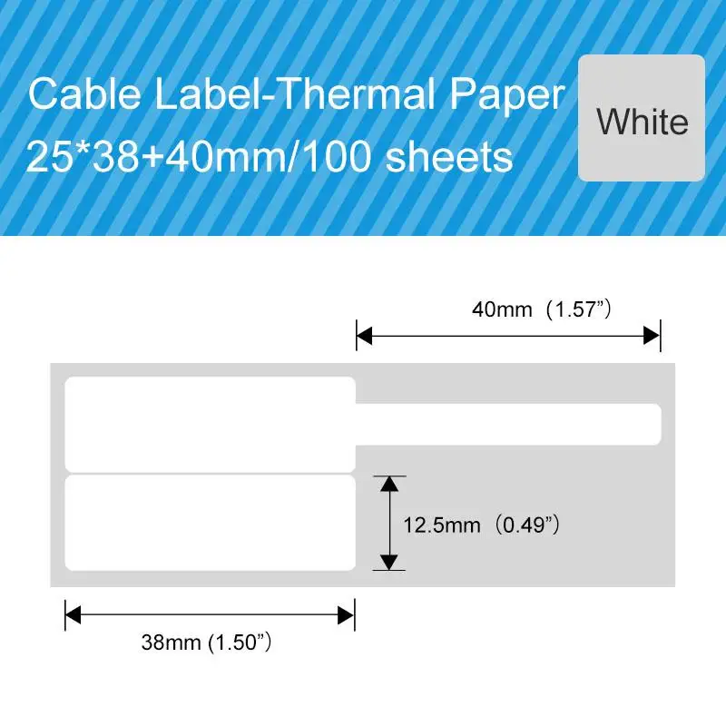 Top 58mm DP23S Wireless Portable Thermal Label Printer Plus 10 Rolls Cable Label Barcode Label Sticker Maker Printer