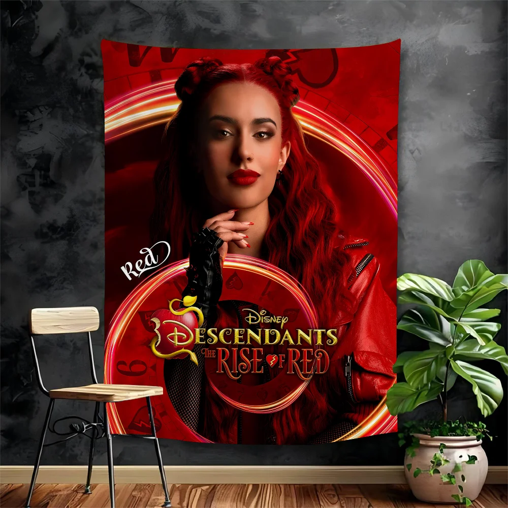 

D-Descendants The R-Rise Of R-Red Hanging Bohemian Tapestry Hanging Tarot Hippie Wall Rugs Dorm Home Decor