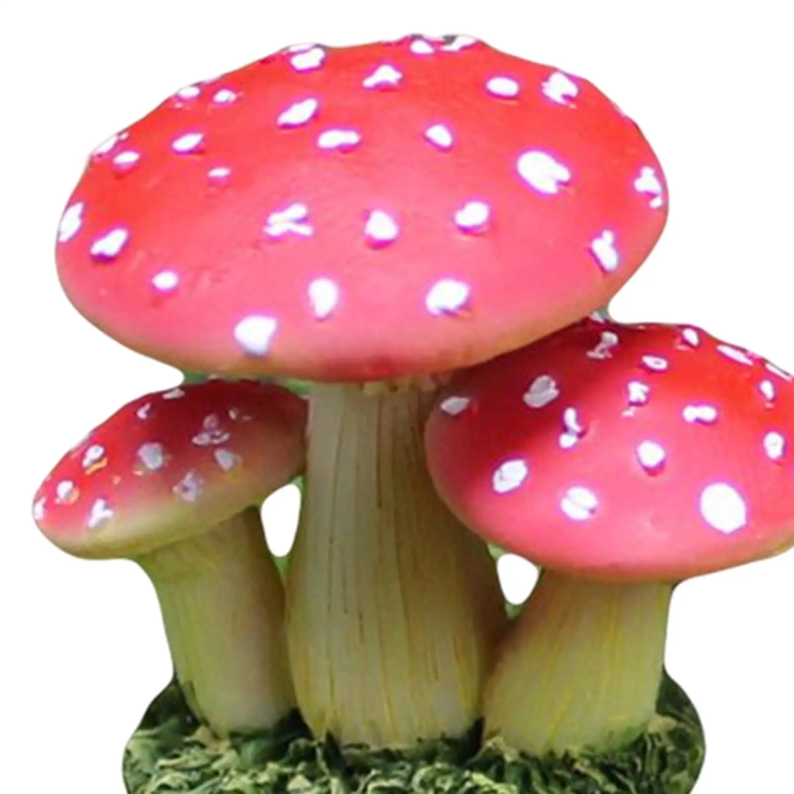 Miniature Garden Mushroom Ornament Decor Gift Waterproof for Plants Bonsai