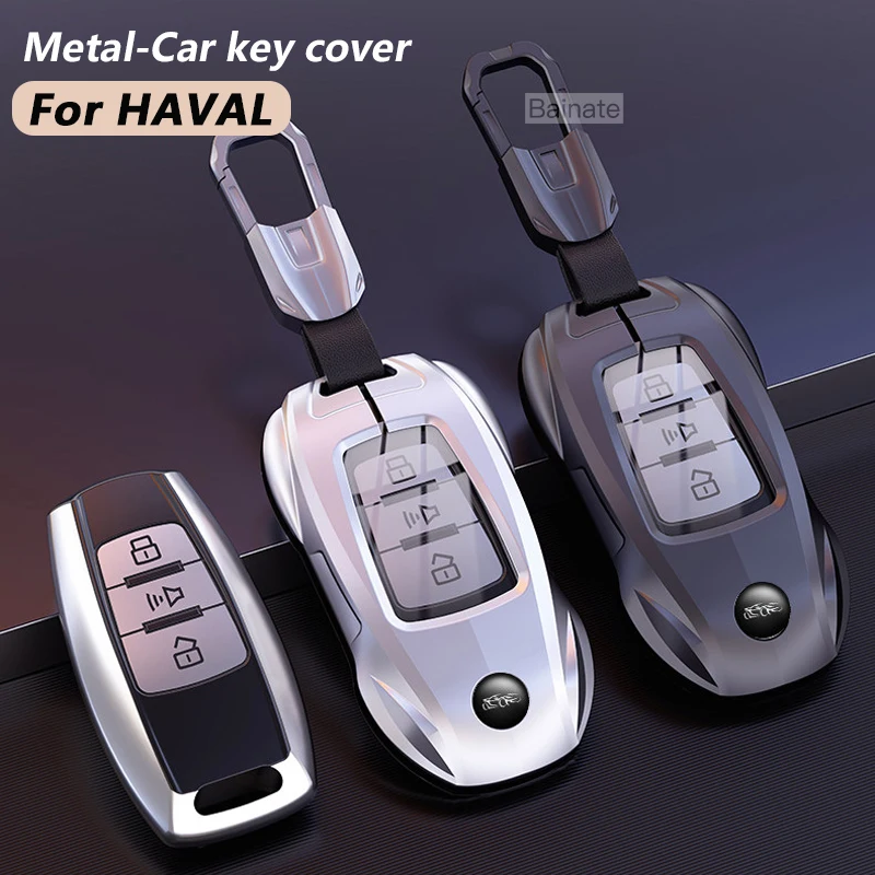 Key Case, For Haval H6 HEV PHEV Jolion S Dargo H9 H2 Hover F7x 2025 2026, Smart Remote Key Protective Cover Holder Chain Shell