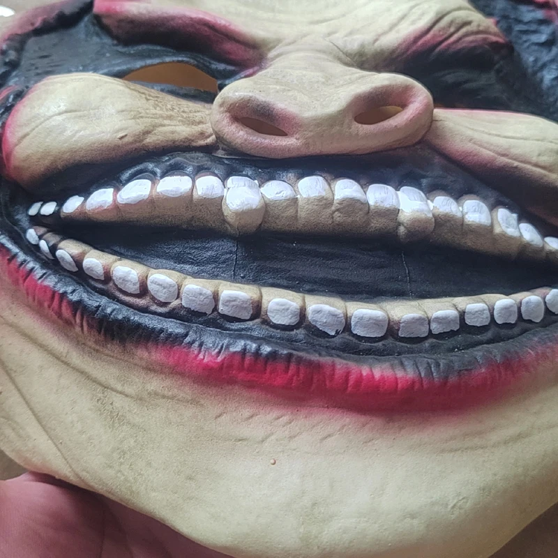 The Fiend Bray Wyatt Mask Latex Wrestling Halloween Mask Scary Demon Costume Cosplay Props Adjustable Elastic Devil Carnival Par