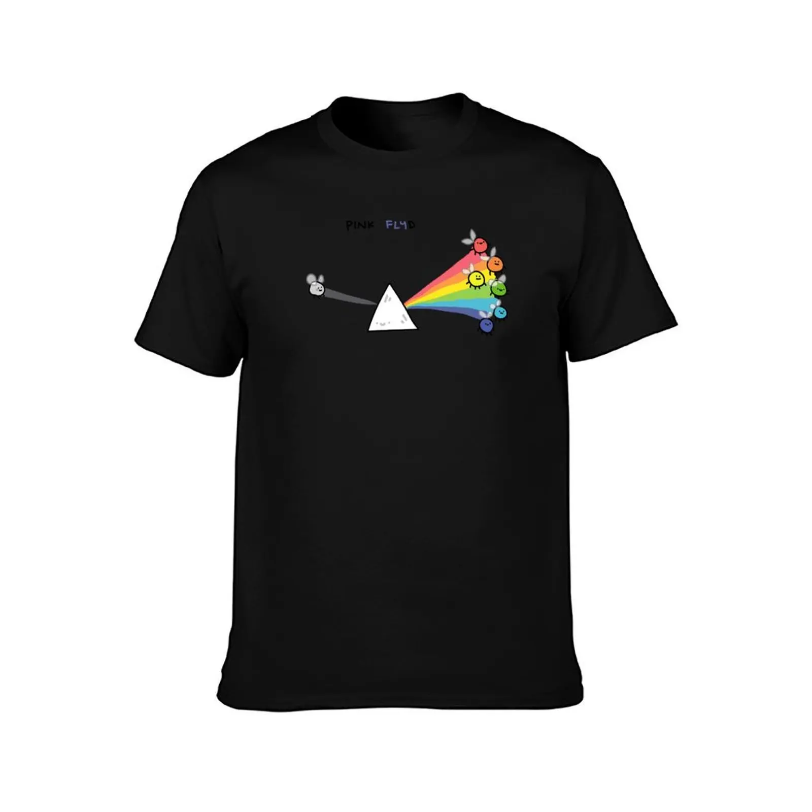 prism flies T-Shirt, Cool Short Sleeve T Shirt, Loose Casual Summer Unisex Top