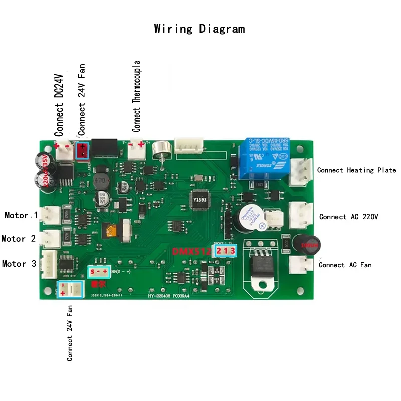 Mainboard Motherboard Repair Parts and Accessories for Cold Spark Machines