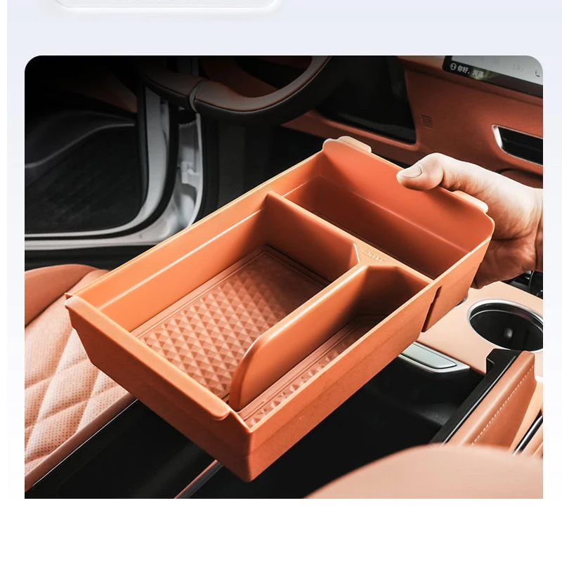 For Deepal S07 S7 2023 2024 2025 1PCS Indoor Central Upper Layer Console Car Armrest Storage Box Holder Interior Car Accessories