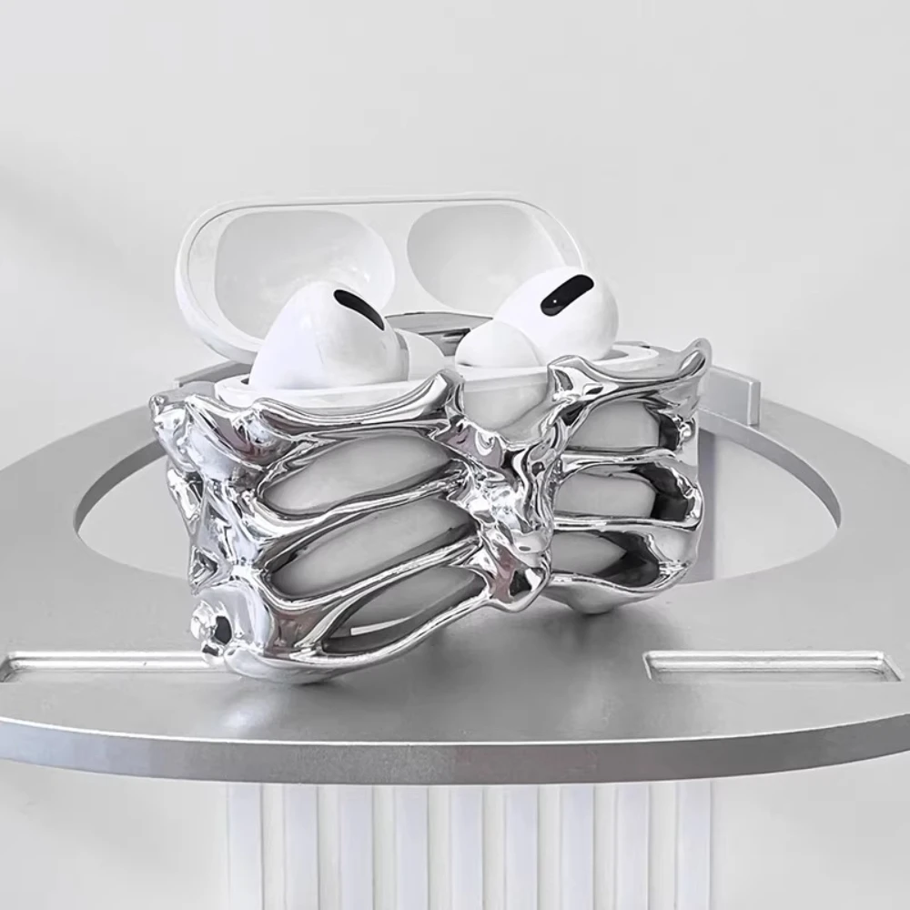 

Защитный чехол для наушников, индивидуальный дизайн для AirPods 4/Pro/Pro2, чехлы из смолы, 3D-печать, аксессуары для наушников в виде скелета