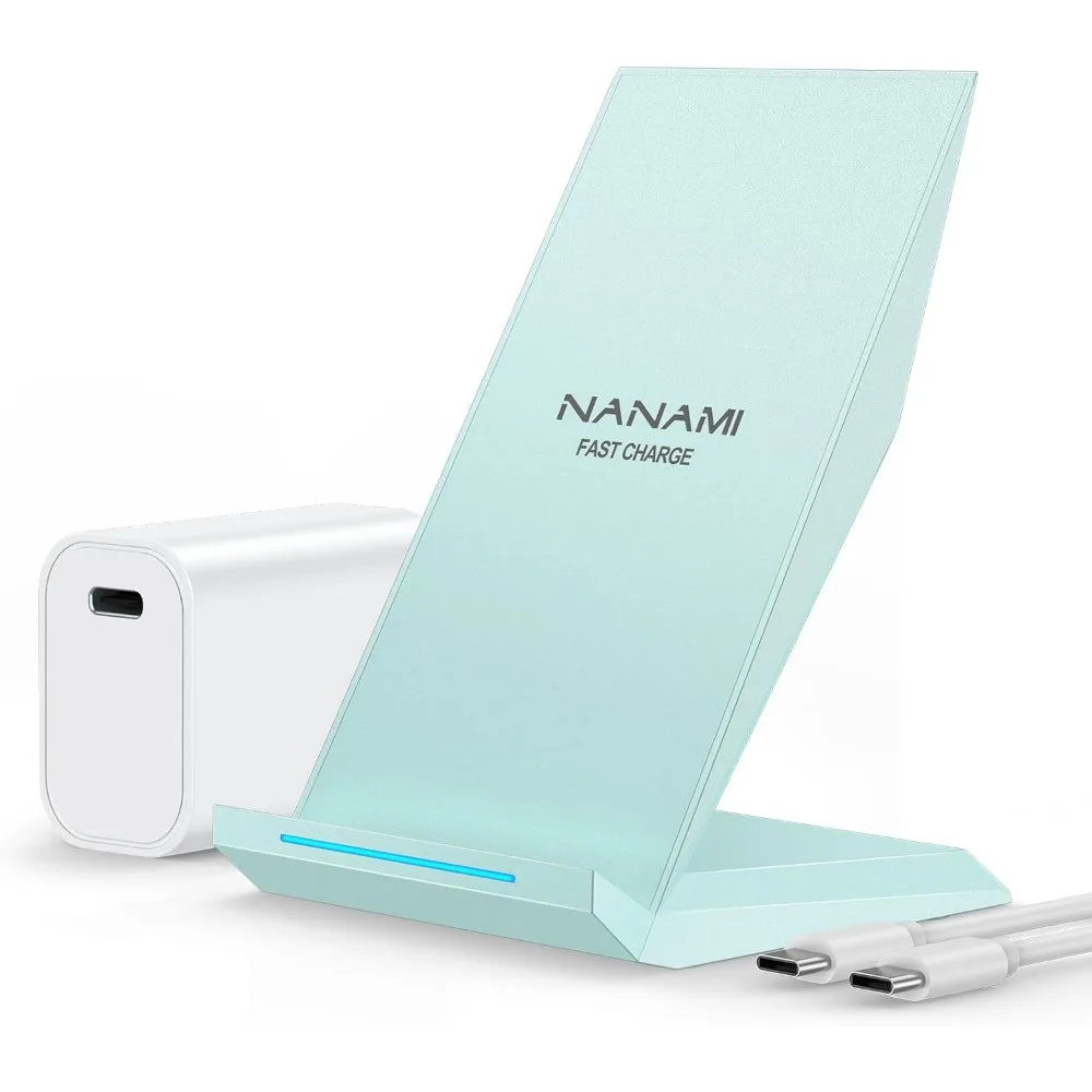 Fast Wireless Charger Stand with 20W PD Charger Compatible with iPhone Series and Samsung Galaxy S Series