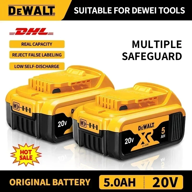 

100% подлинный аккумулятор DEWALT 20 В (оригинальная упаковка) — 6 Ач, подходит для электроинструментов DCB200/DCF892/DCF845