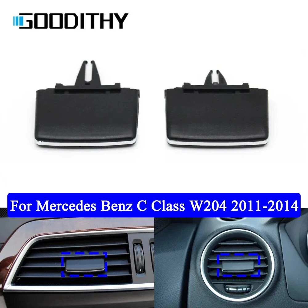 Center Middle Air Vent Grille Tabs Clips Left/Right AC Vent Repair Kit For Mercedes Benz C Class W204 C180 C200 2011 2012 2013