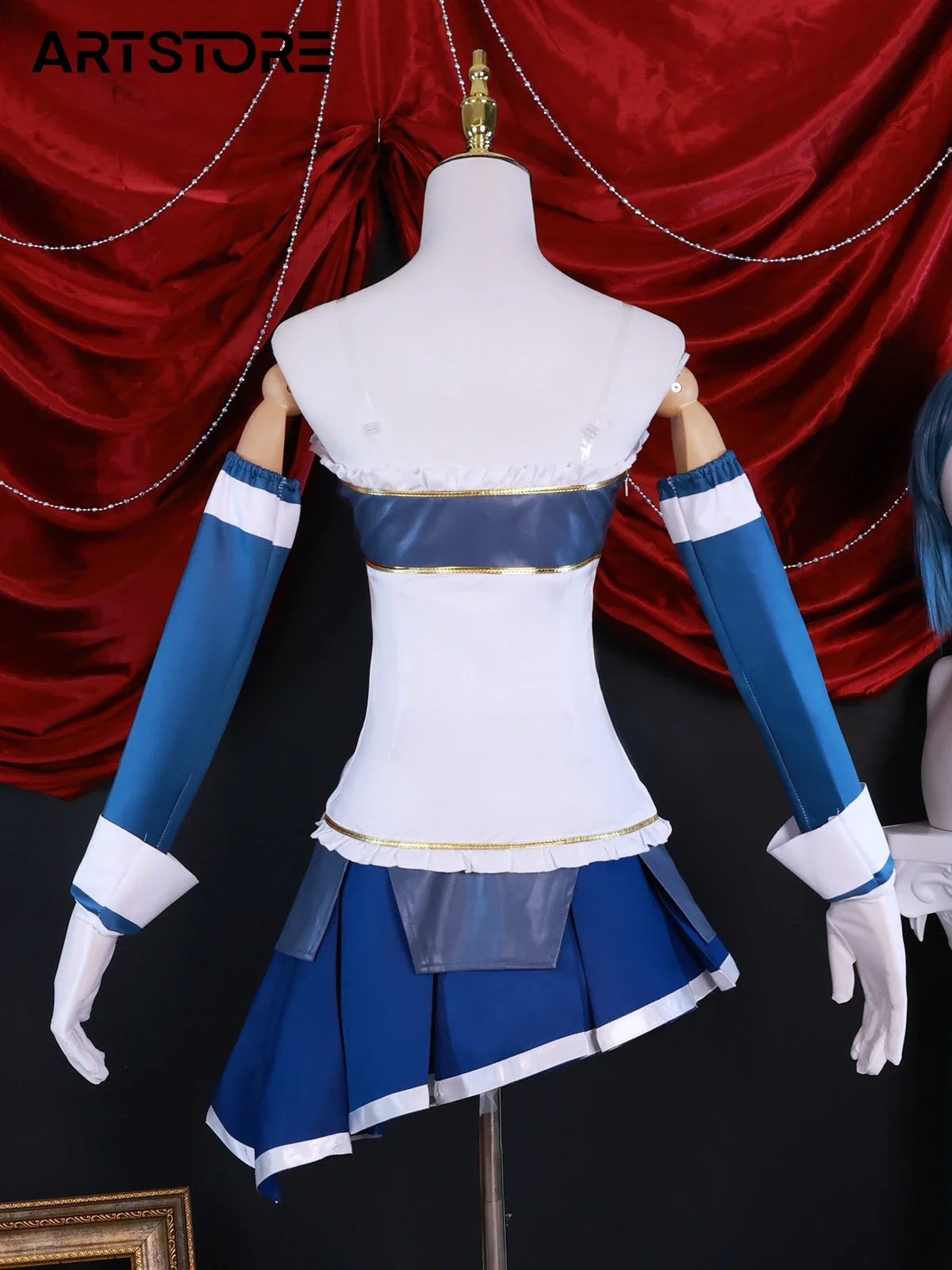 

Game Puella Magi Madoka Magica Miki Sayaka Cosplay Costume Role Play Comic Con Dress Hallowmas Party Wigs Anime Prop