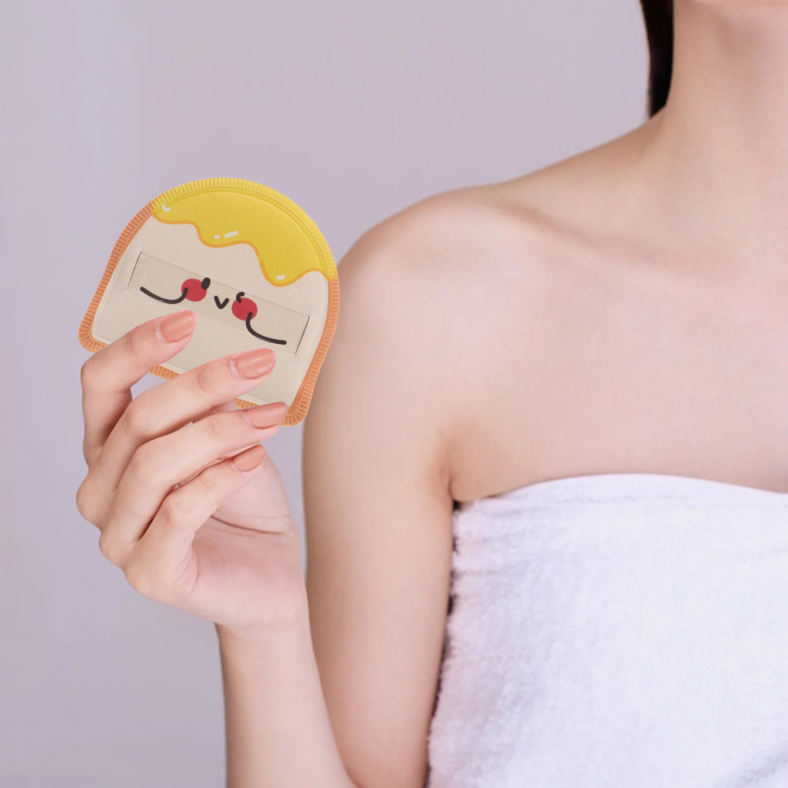 

Mini Makeup Sponge Cute Toast Shape Cushion Puff for Foundation and Powder Soft Non-Shedding Beauty Tool Portable Daily
