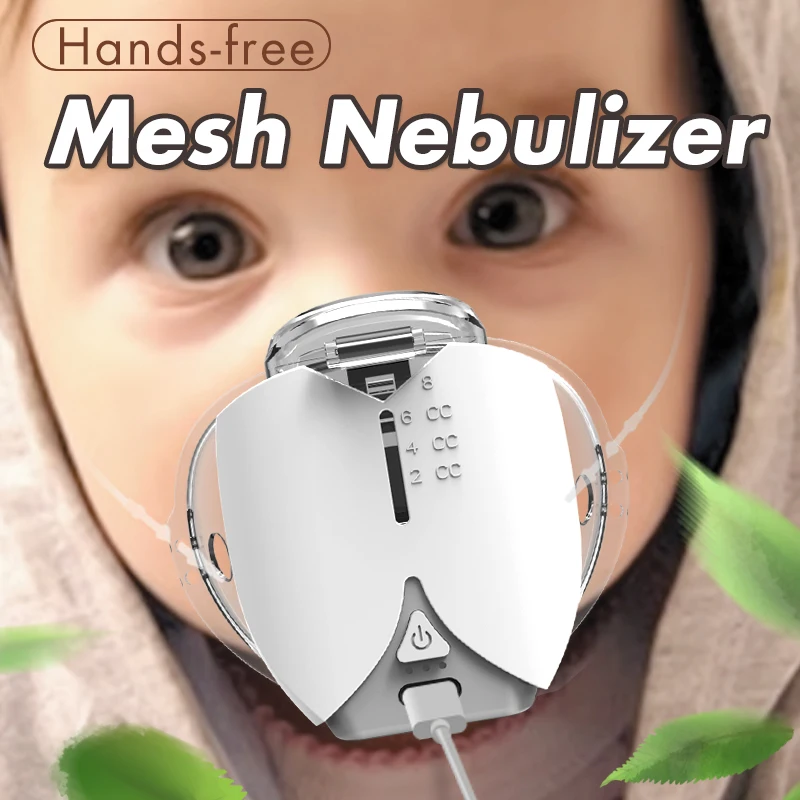 

Mini Mesh Nebulizer Handheld portable Inhale Automizer silent Ultrasonic inalador nebulizador Children Adult Asthma Humidifier