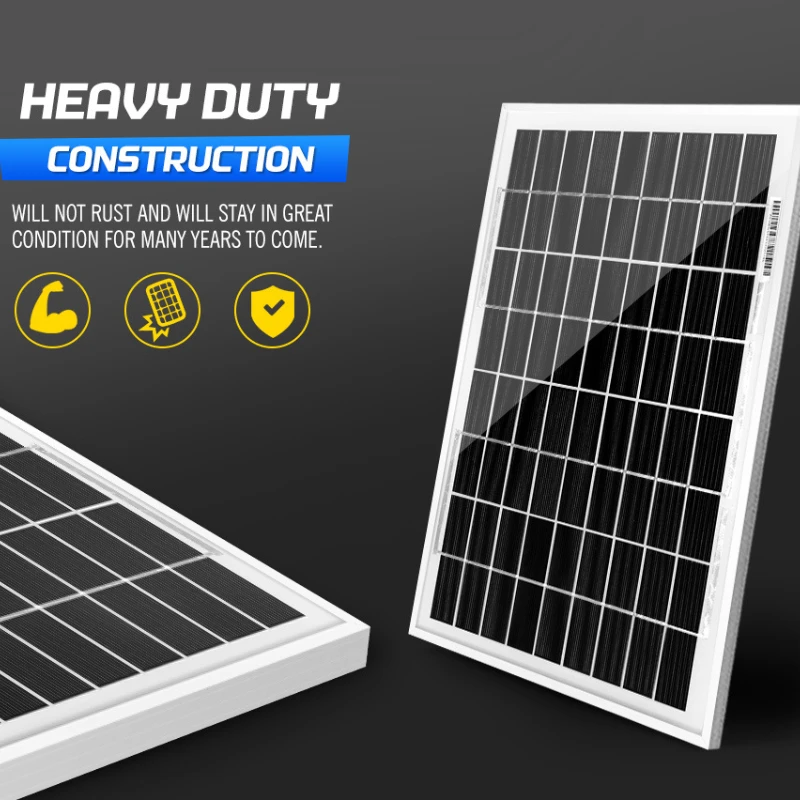 Imagem -04 - Atempower-painel Solar Policristalino 18v 10w Placa Reta para o Carro Carga do Telefone em Ourdoor Impermeável Ip64