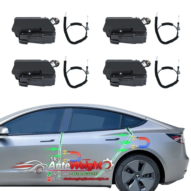 2021-on Highalnd/Y 4PCS SET Soft Close Door System for Tes--la Model 3 New Condition