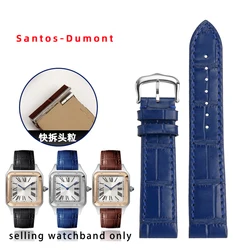 For Cartier Santos Dumont cowhide Watch Strap Women's Quick Release 17.5mm 15.5mm Accessories Wristband Bracelet