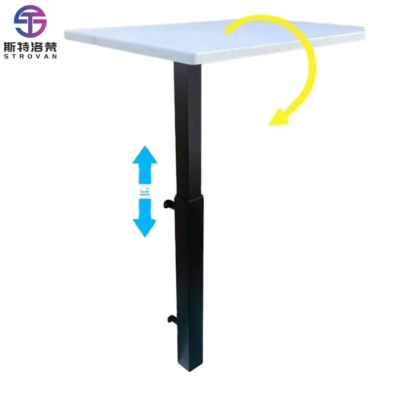 Hydraulic Height Adjustable Metal Wall Mounted Folding Office Desk with Eco-Friendly Design for Space Saving Workstations