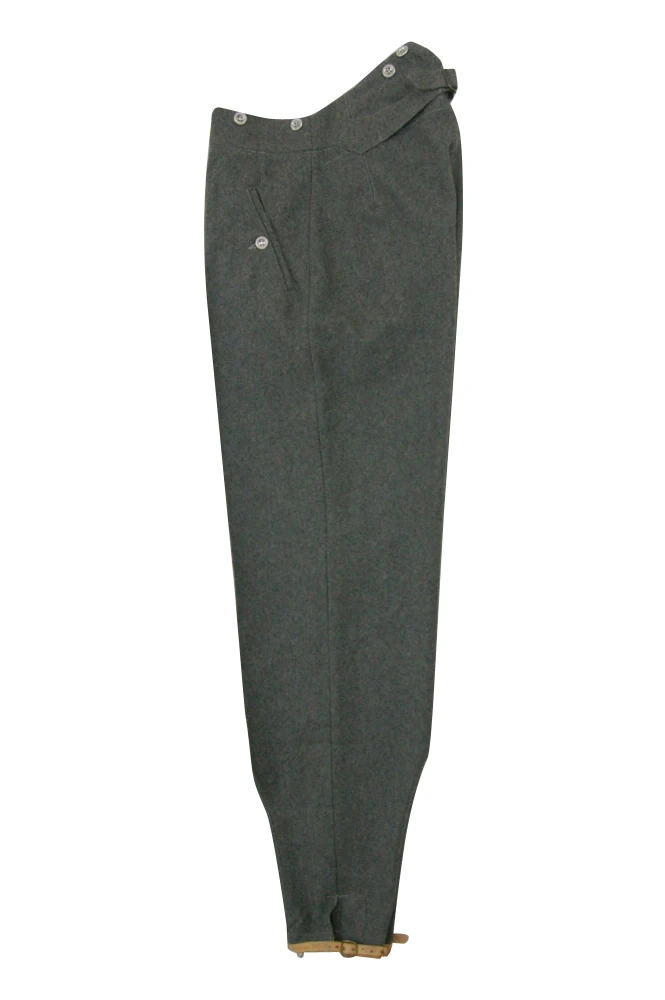 GUWB-009 WWII German M36 gebirgsjägers stone grey wool trousers