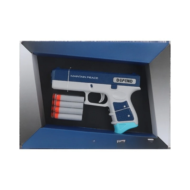 Crianças lançador de dardo macio brinquedo realista pistola manual espuma dardos arma crianças interativo brinquedo de tiro interno com 8 balas macias