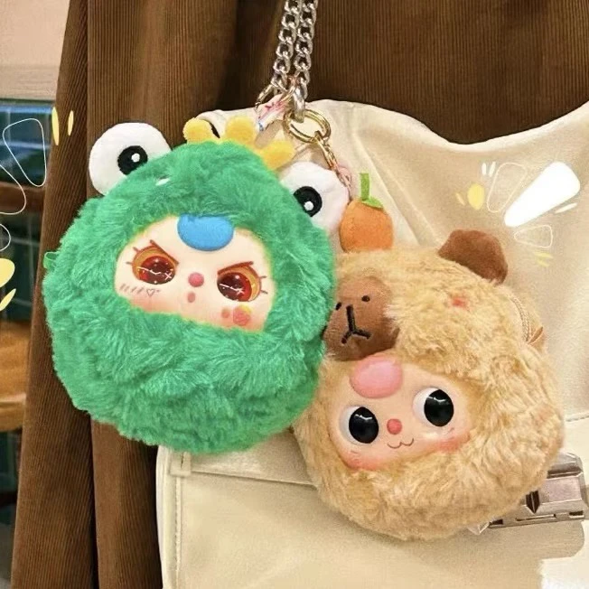 

in Stock Genuine Baby Three The Second Generation Takes Me Out Plush V2 Zipper Bag Blind Box Pendant Coin Wallet Mysterious