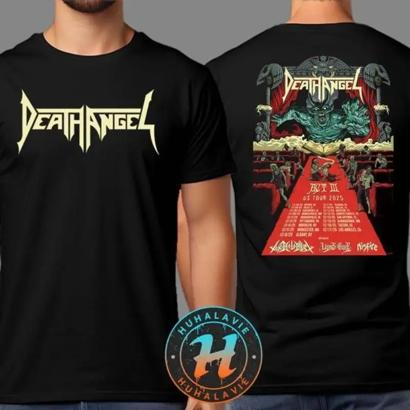 Death Angel Act III US Tour 2025 Dates List WIth Special Guests Toxic Holocaust T shirt
