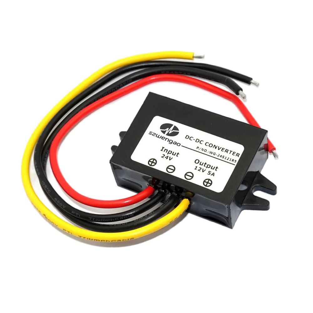 24V to 12V 5A On-board Power Converter Input 18-36V to 12V for Vehicle Car Truck Vehicle Boat Voltage Reduction Source Module image 3