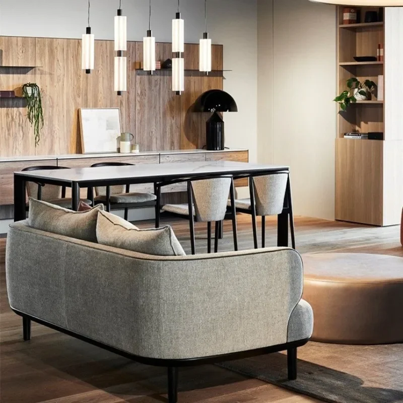 

SANDYHA элегантный современный светодиодный подвесной светильник, длинная акриловая люстра для лофта, спальни, гостиной, кабинета, стильный домашний декор