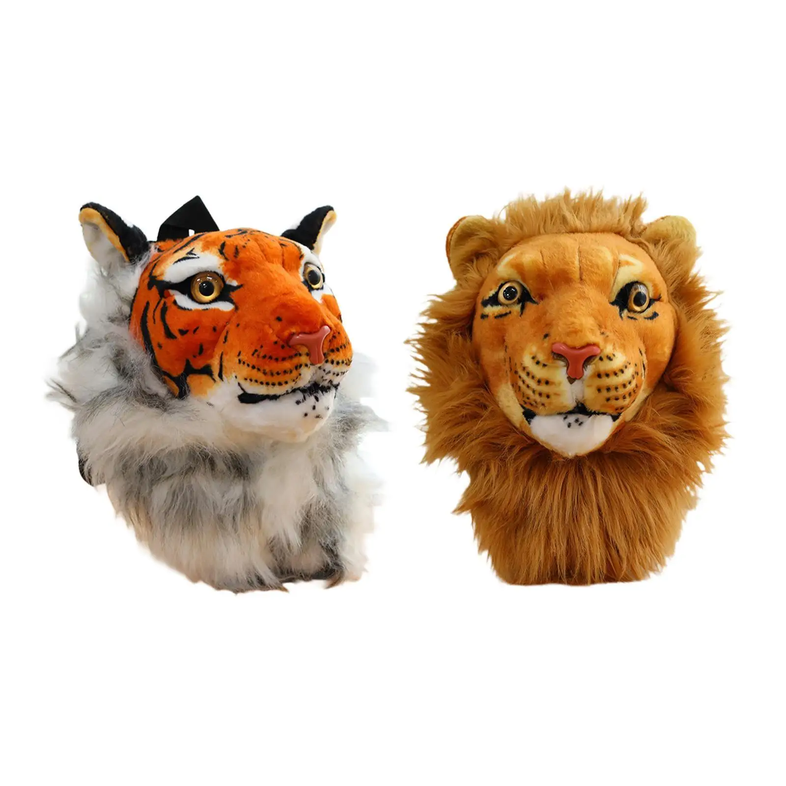 

Сумка на плечо с головой мягкого животного Рюкзак с головой животного Необычный модный с