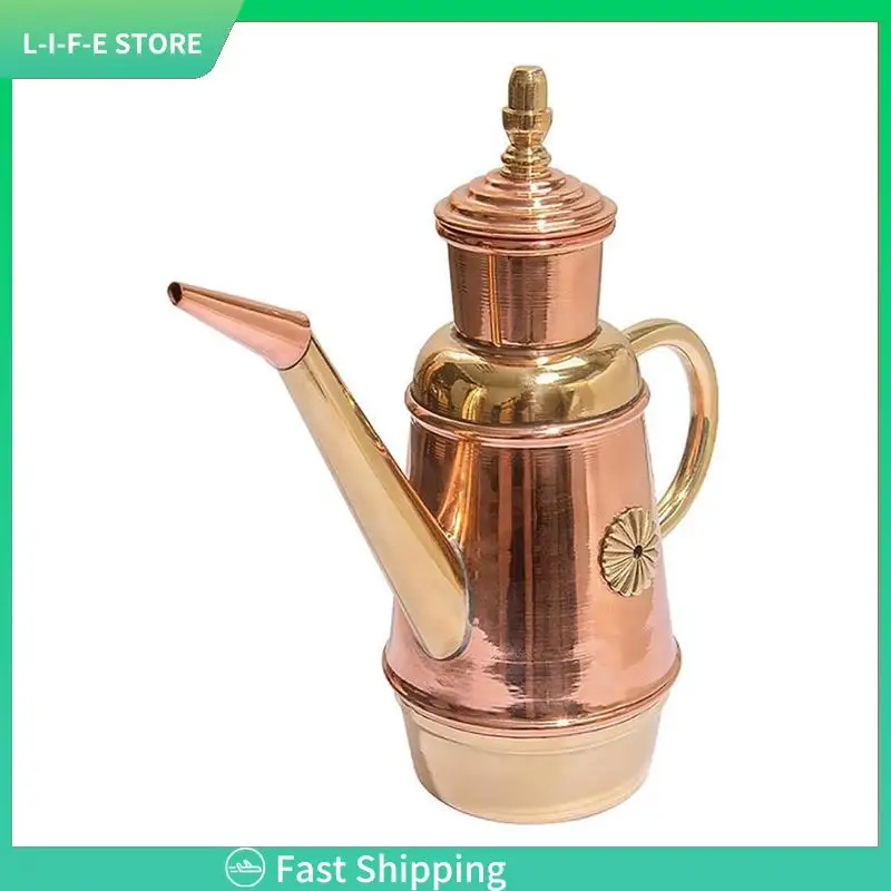 

Olive Oil Dispenser Bottle, Handmade Copper Oil Pot For Kitchen Restaurant Pizza Shop-AA98