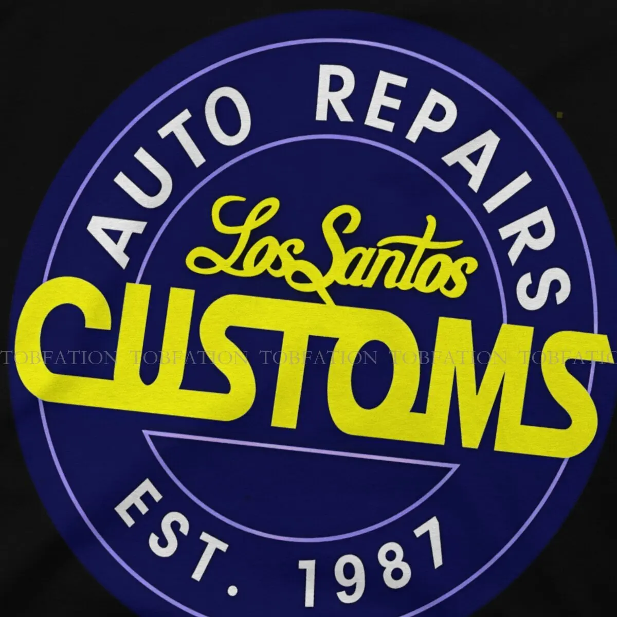 Los Santos Customs GTA Graphic TShirt Grand Theft Auto Style Streetwear Leisure T Shirt Men