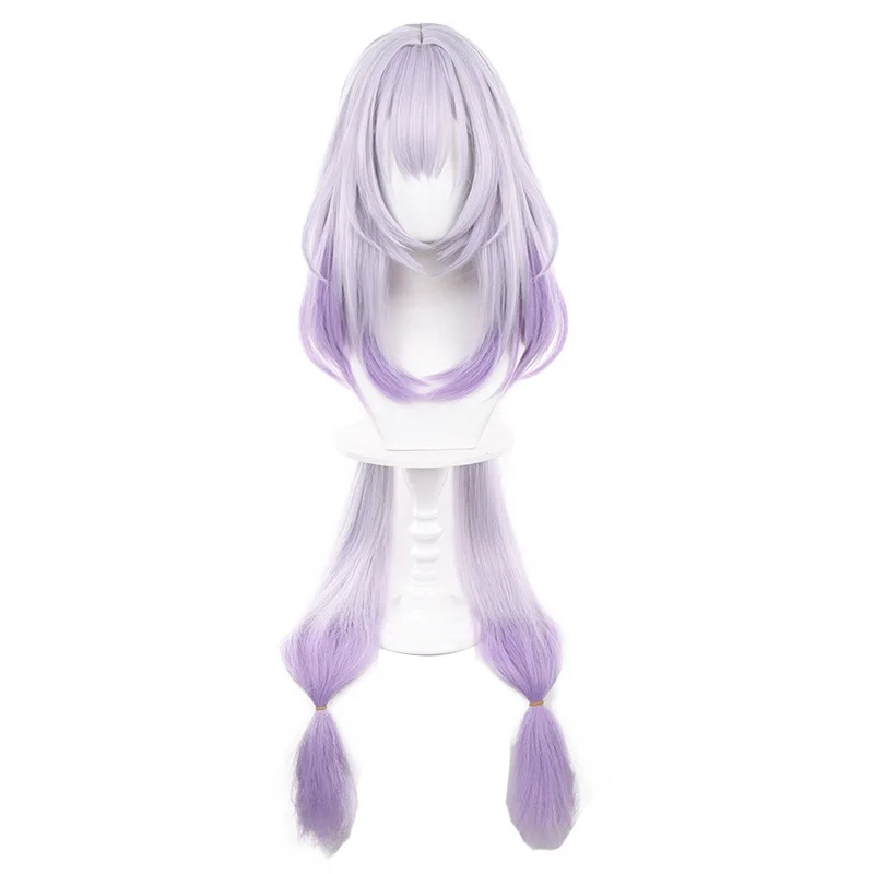 HSR Honkai Star Rail Castorice Cosplay perruque longues queues de cheval violet clair dégradé perruque Cosplay Anime résistant à la chaleur perruques synthétiques