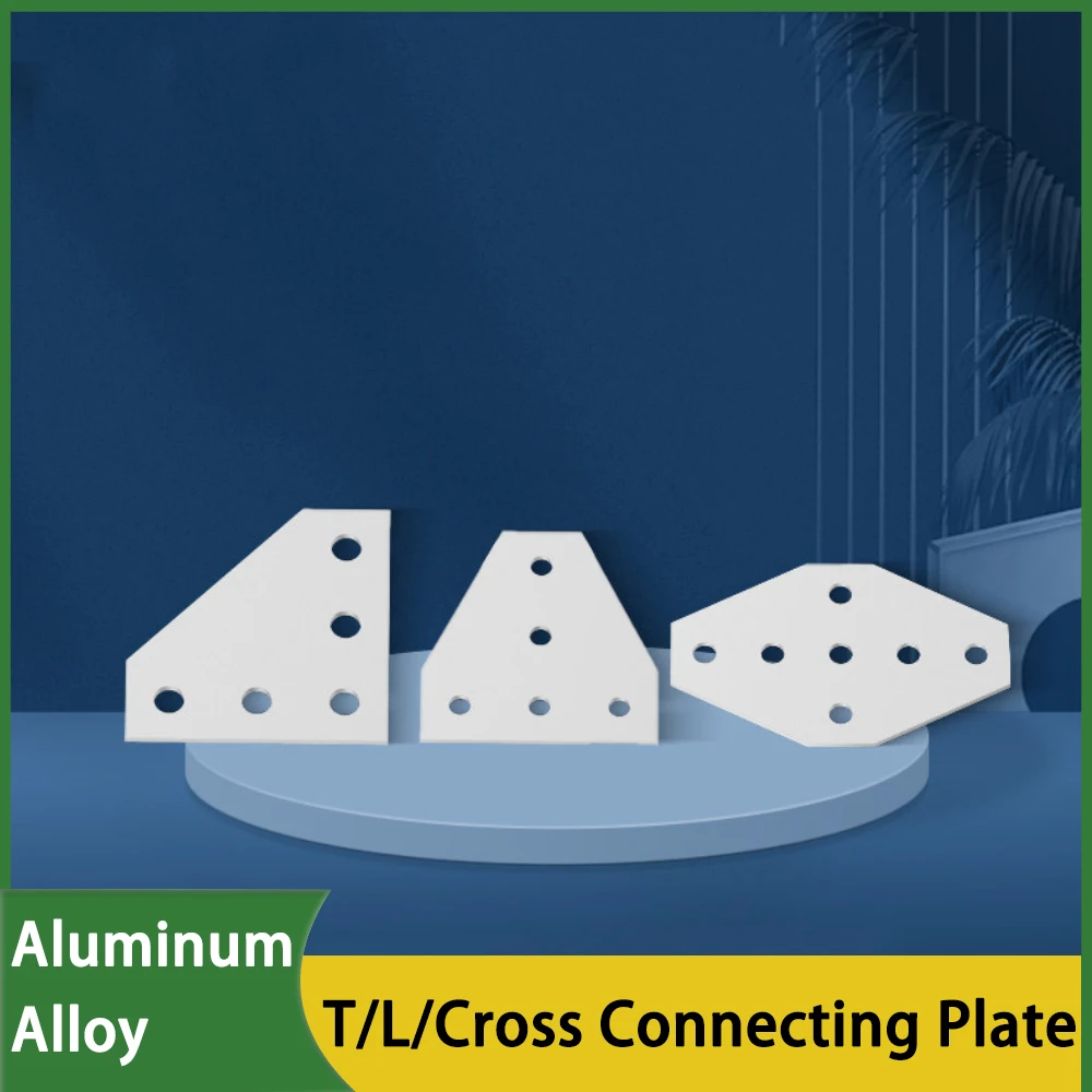 T/L/Cross Shape 4-16 Hole Joint Board Plate Corner Angle Bracket Connection Joint Strip For 2020 3030 4040 4545 Aluminum Frame
