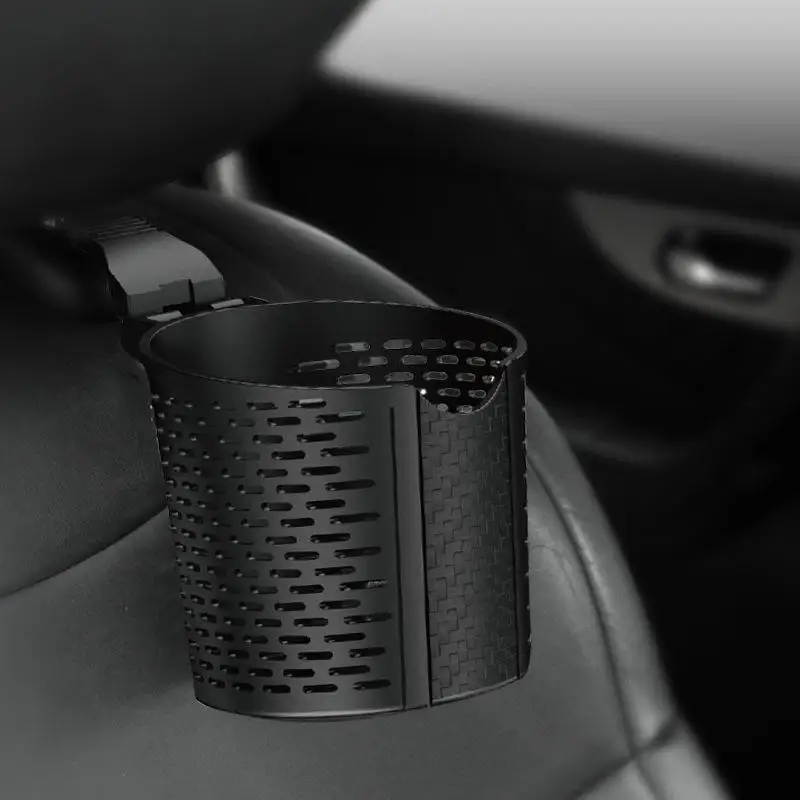 Car Seat Back Cup Holder with Universal Water Drink Rack and Handy Storage Bin