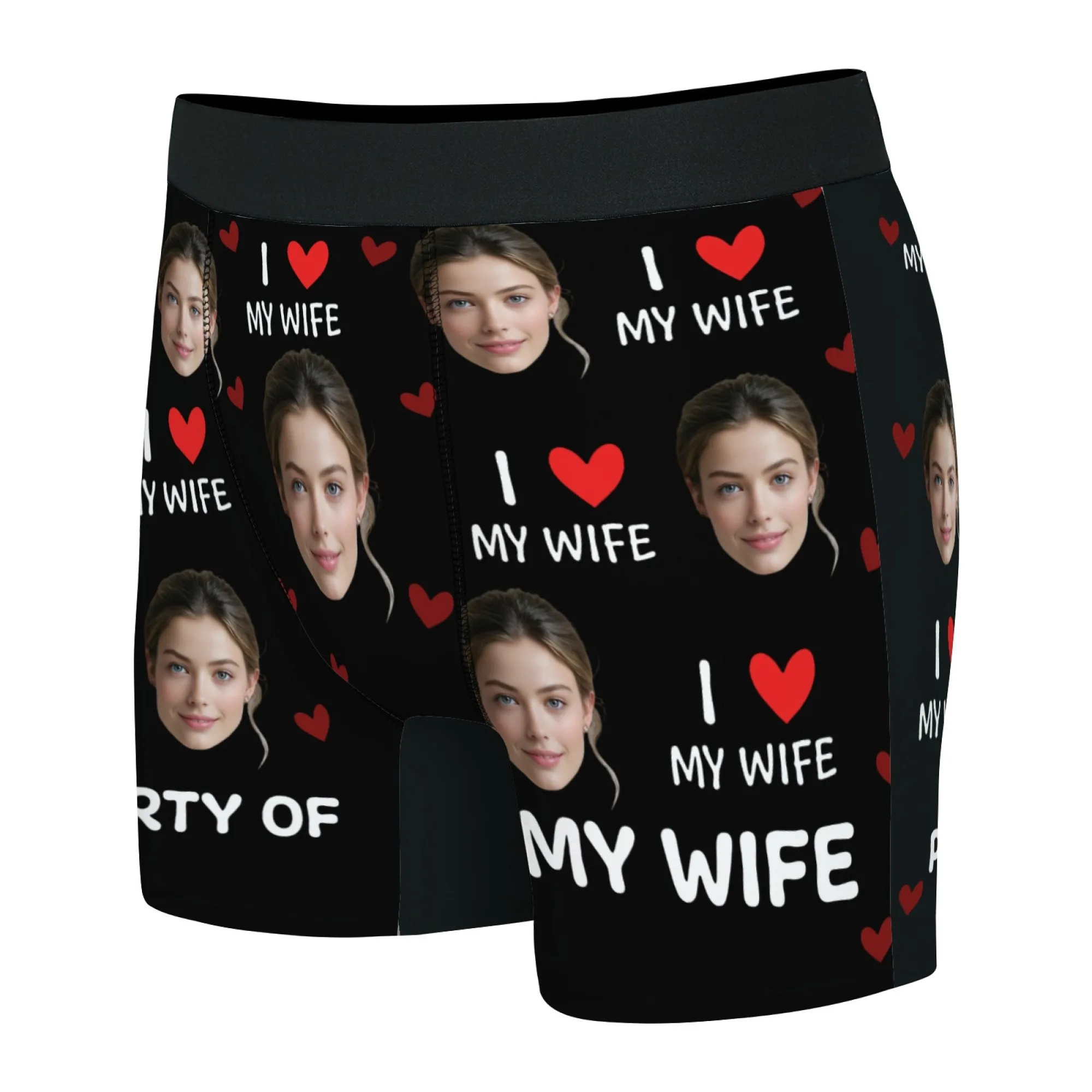 DIY Personalized Face Photo Underwear Custom Boxer Briefs Custom Men Valentine's Day Gift For Husband Anniversary Gift for Dad