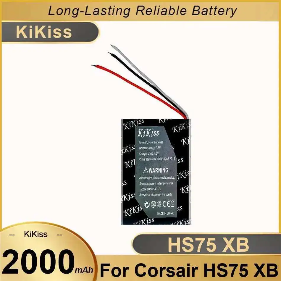 

High-Efficiency 2000Mah Earphone Battery For Corsair HS75 XB