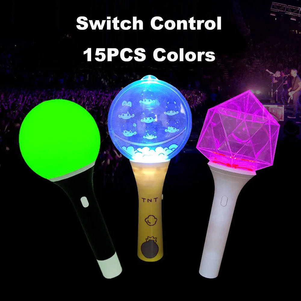 

LED Lightstick Round Ball Glow Stick Durable Flash Stick 15 Lights Active Atmosphere Party Ambience Glow Round Ball Stick