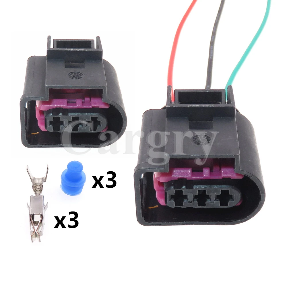 1 Set 3P 4D0971993 Automotive Starter Engine Fuel Track Pressure Sensor Wire Socket Car Sealed Electrical Connector