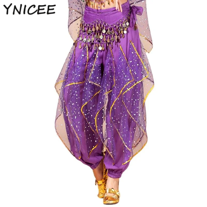 Women Ladies Bollywood Belly Dance Costumes India Arabian Stage Coins Harem Pants Gypsy Halloween Costume Fancy Cosplay