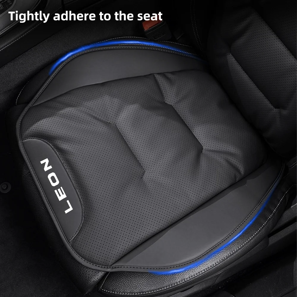 

Кожаный чехол на автомобильное сиденье, универсальная автомобильная подушка на переднее/заднее сиденье Four Seasons для Seat Leon Mk2 Mk1 Mk3 Ateca, защитная подушка для автомобильного кресла