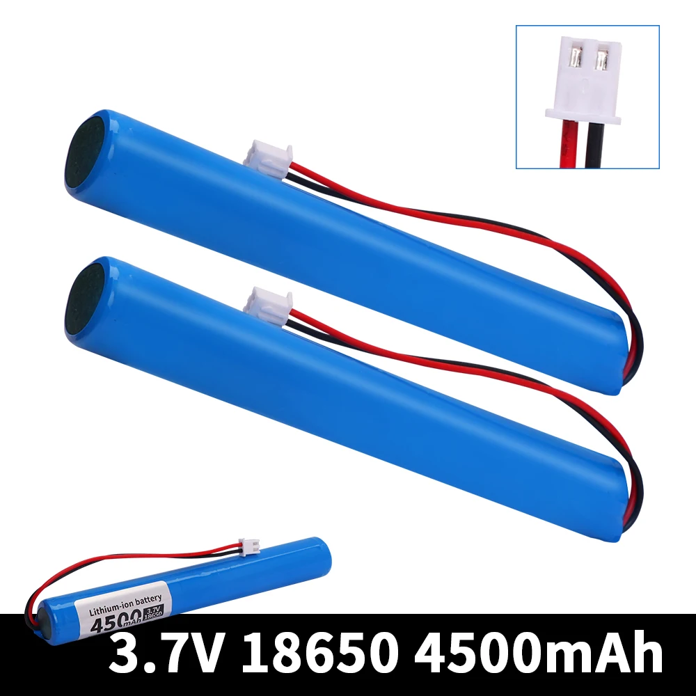 4500mAh 3.7V 18650 battery Xh2.54-2p plug Li-ion rechargeable lithium battery Clock Bluetooth audio battery