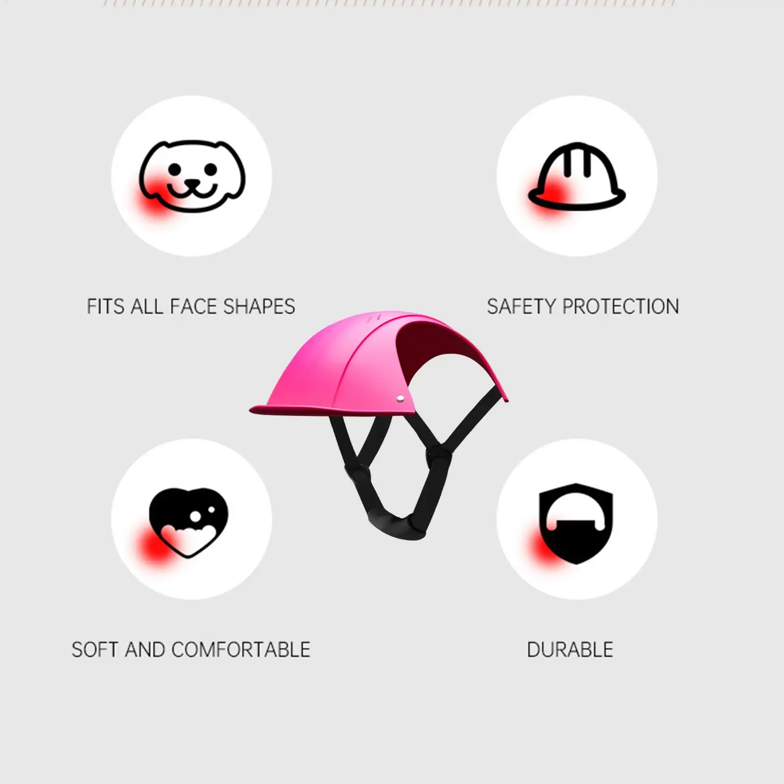 Dog Safety Helmet UV Blocking Adjustable Headgear Outdoor Dog Sun Protection Headgear For Outdoor Holiday Party Costume