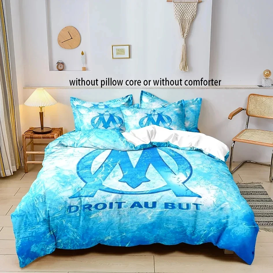 M-marseille Fashion Digital printed Bedding set for Adult and boys bedroom，Duvetcover&2pcs Pillowcase Double bed full size