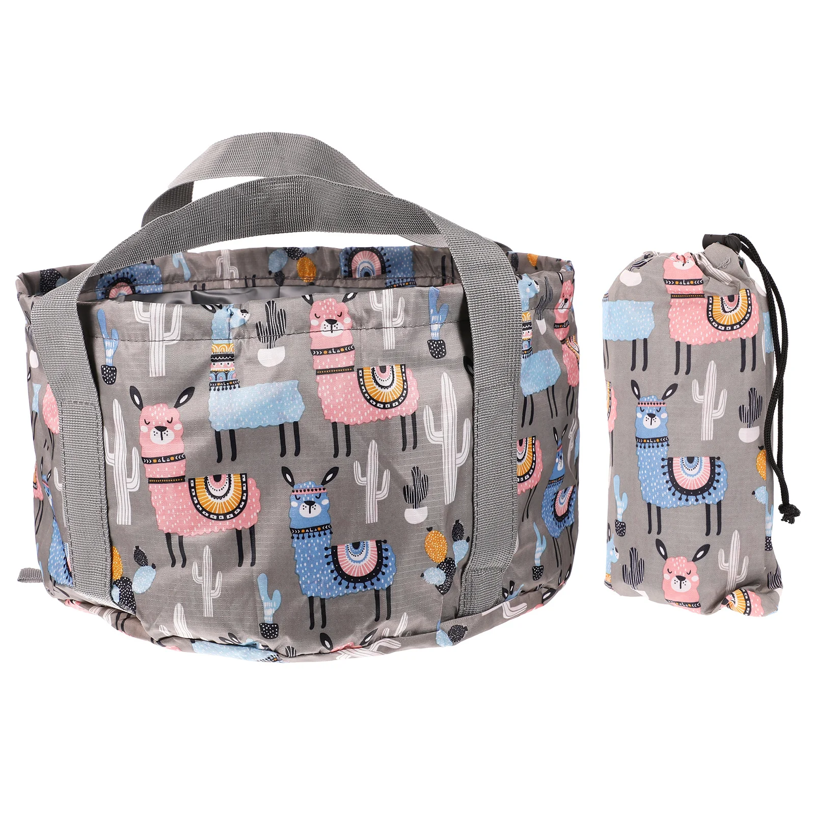 1 قطعة حوض القدم المحمولة القابلة للطي 21L مقاوم للماء النايلون في الهواء الطلق القدم تمرغ حوض السفر التخييم دلو للماء متعددة الأغراض