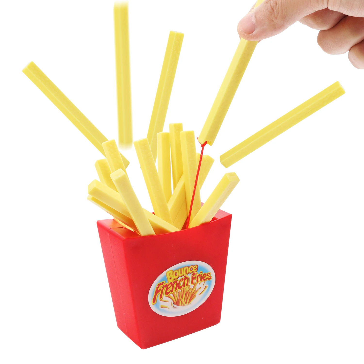 1PC バウンスフライドポテトゲーム、フライングフライドポテトゲーム、トリッキーで楽しいファミリーボードゲームチップおもちゃ子供と大人のパーティーゲーム